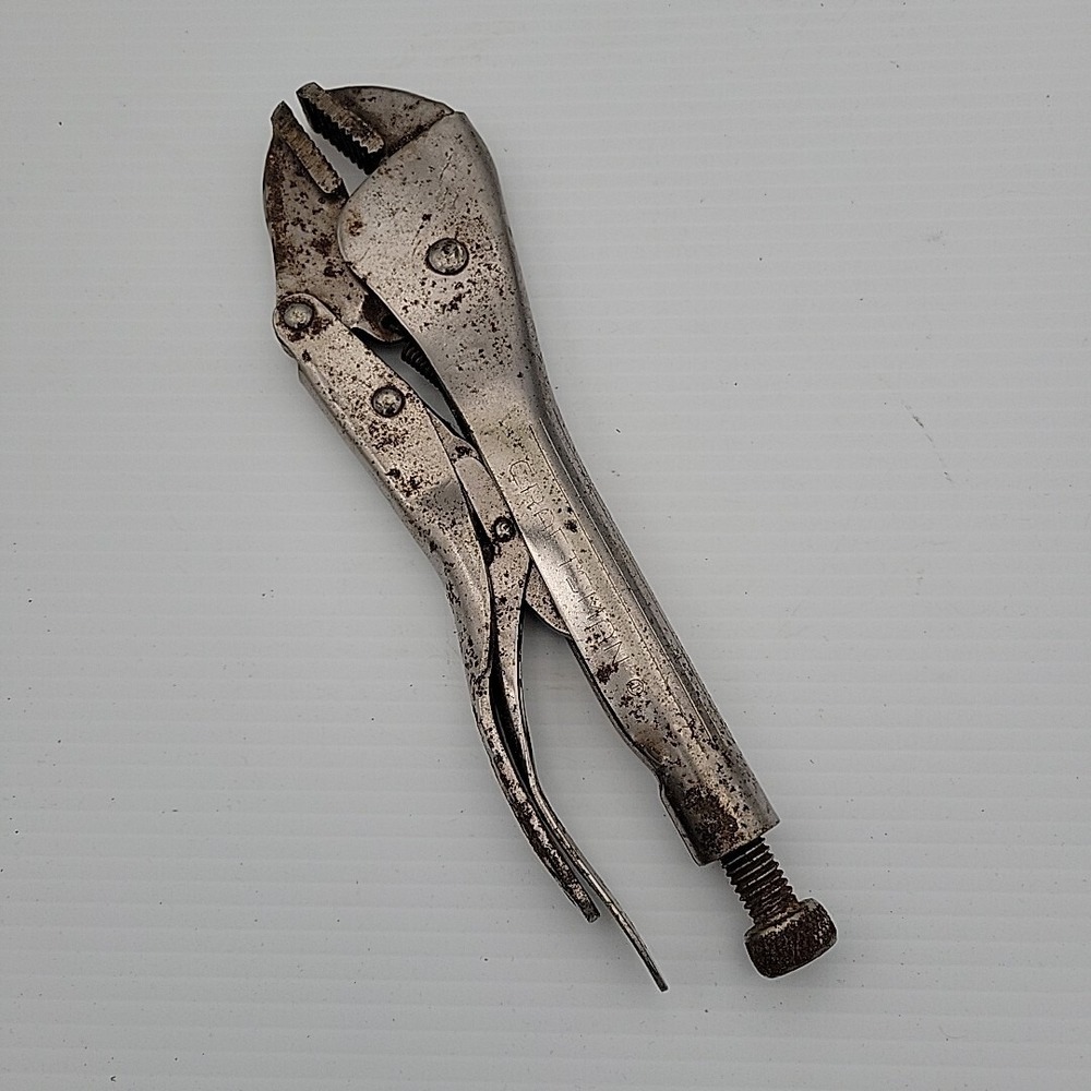 Vintage Craftsman 9in Locking Pliers US Pat No Re 24465 I-Circle Made in USA